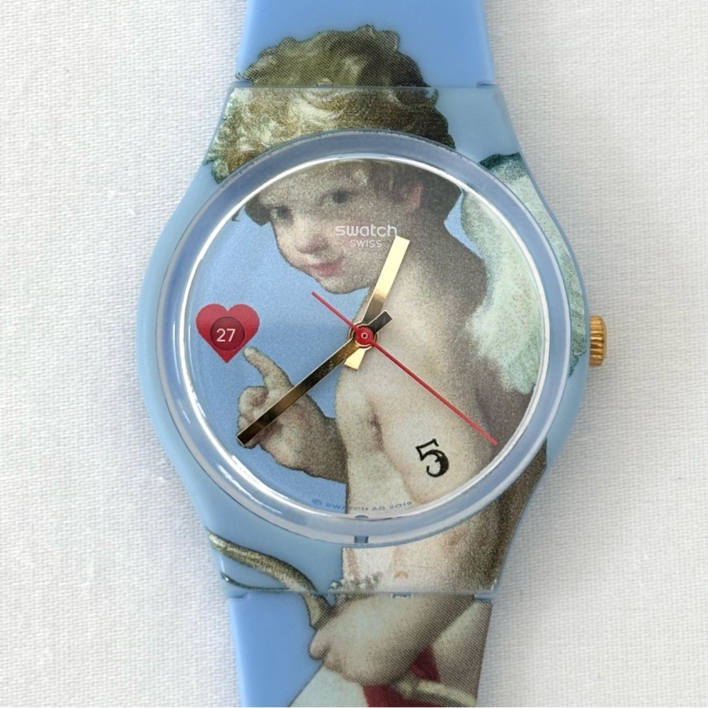 Swatch x Louvre ‘FLÈCHE D'AMOUR’ NWOT The Abduction of Helen Cupid Heart - Picture 5 of 9